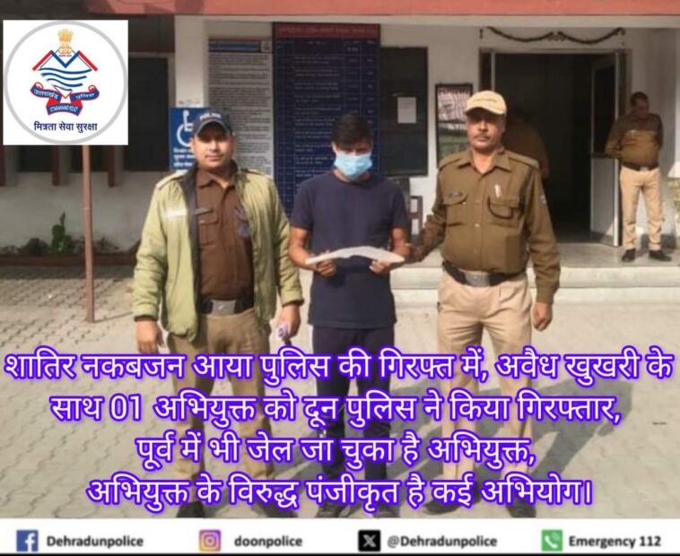 अभियुक्त के विरूद्ध पूर्व में दर्ज हैं कई अभियोग, नकबजनी के मामले में पहले भी जा चुका है जेल।