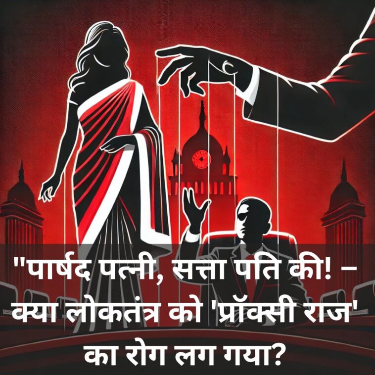 पार्षद पत्नी, सत्ता पति की! – क्या लोकतंत्र को 'प्रॉक्सी राज' का रोग लग गया